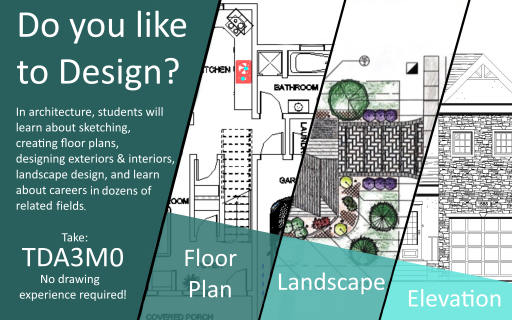 Collage of architectural drawings