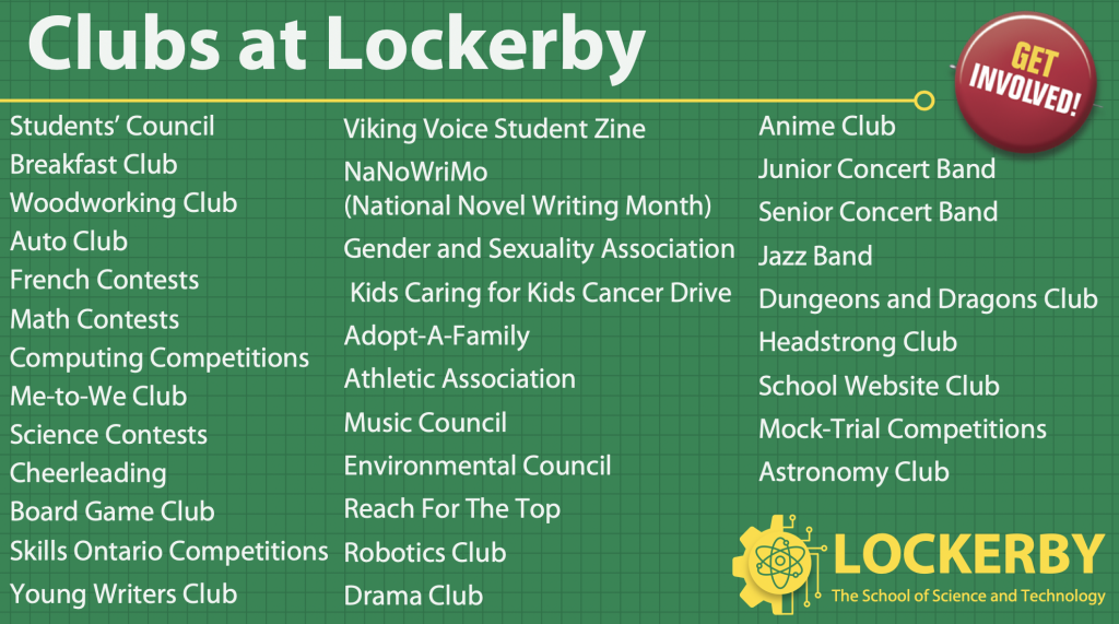 Clubs Organizations Lockerby Composite School