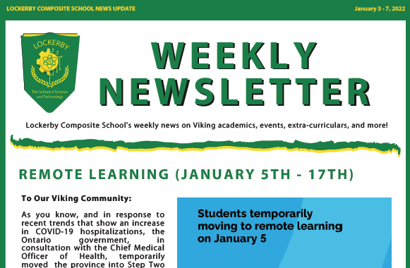 front cover of newsletter