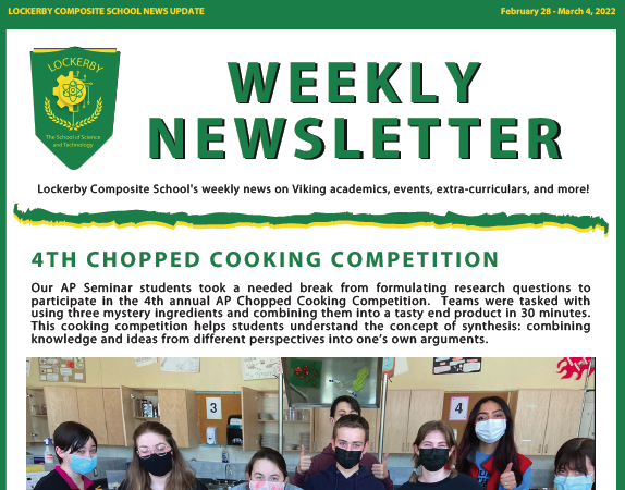 front cover newsletter