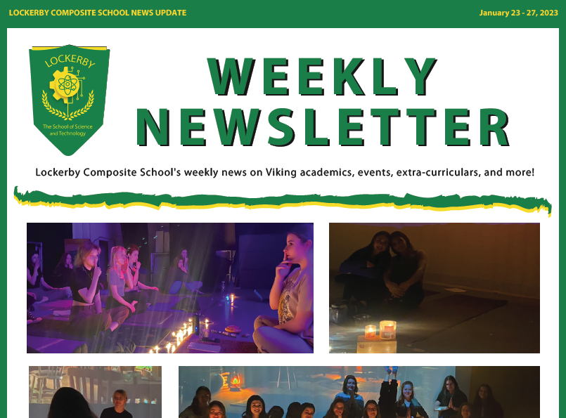 front page of newsletter